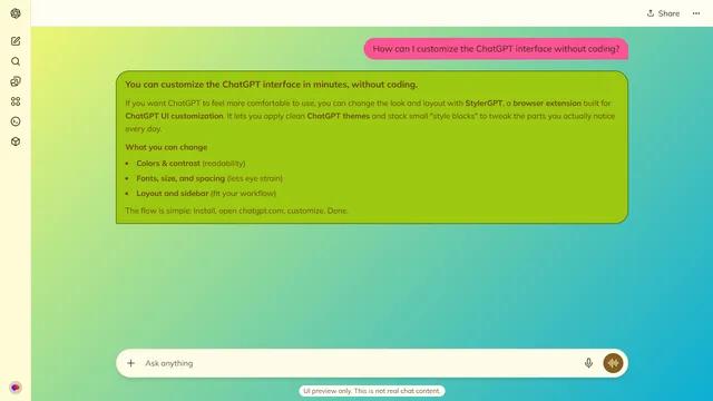Glowing Skyline theme preview