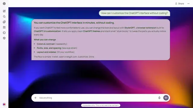 Glowing Wave theme preview