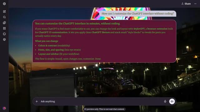 Hidden Dusk theme preview