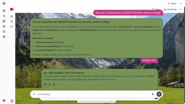 Hushed Curl theme preview