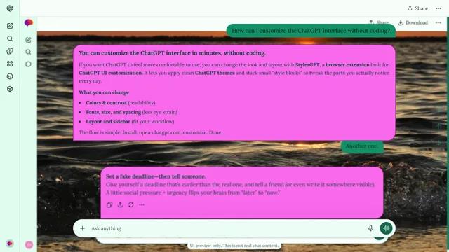 Hushed Dune theme preview