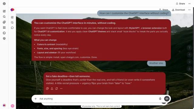 Lucent Contour theme preview