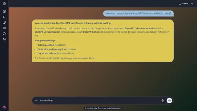 Lucent Skyline theme preview