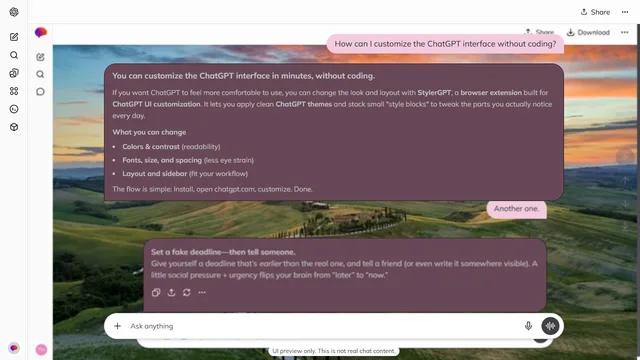 Misty Canyon theme preview