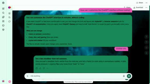 Muted Glow theme preview