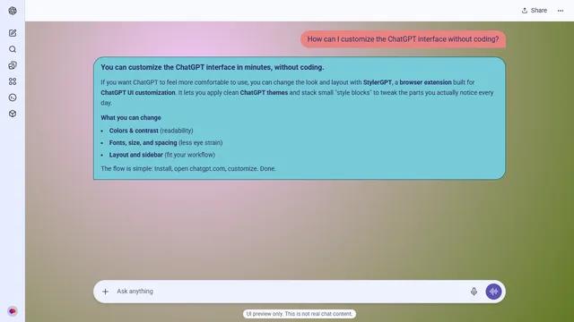 Muted Surface theme preview