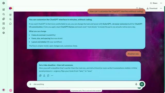 Pearled Glow theme preview