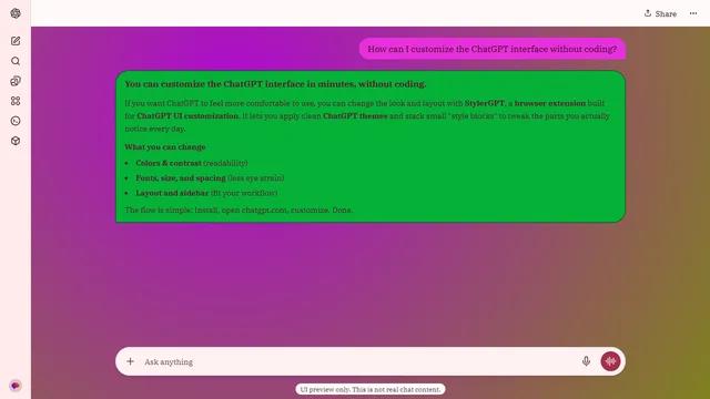 Quiet Ribbon theme preview