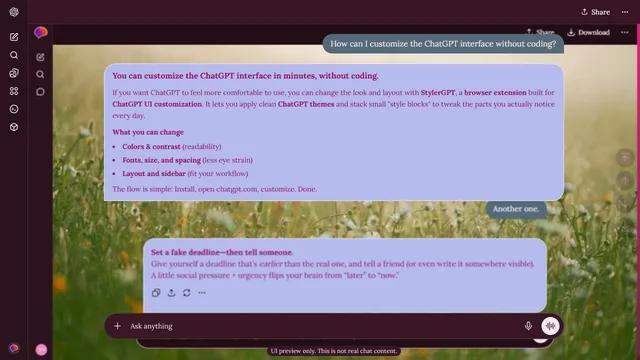 Rainlit Updraft theme preview