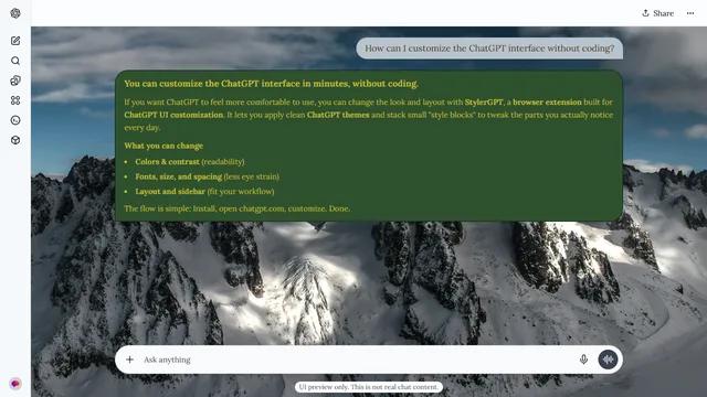 Serene Canopy theme preview
