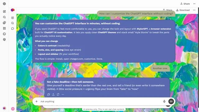 Serene Canvas theme preview