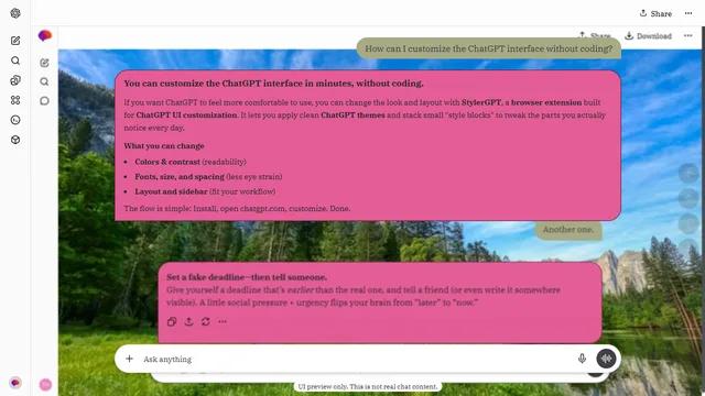 Serene Crest theme preview