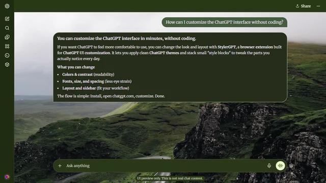 Serene Horizon theme preview