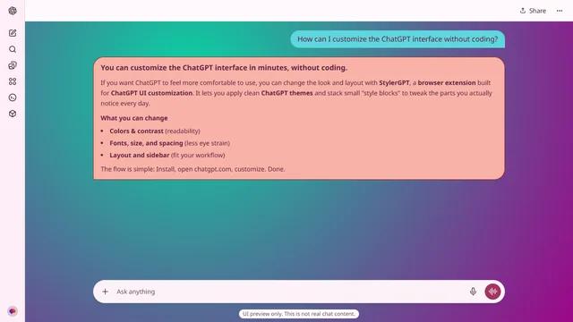 Serene Tessell theme preview