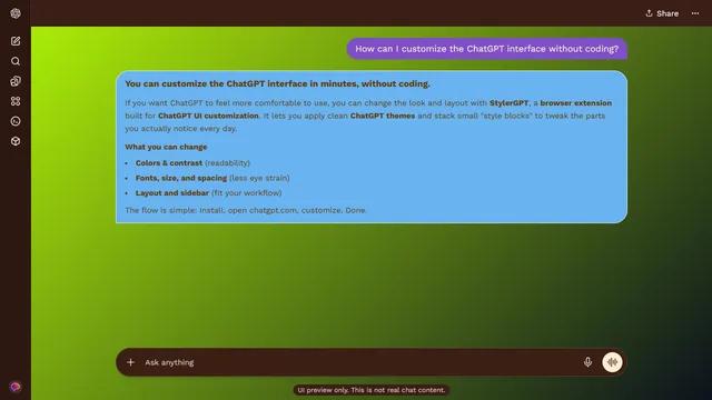 Shaded Layer theme preview
