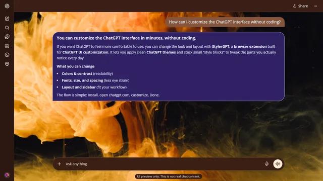 Shaded Plume theme preview