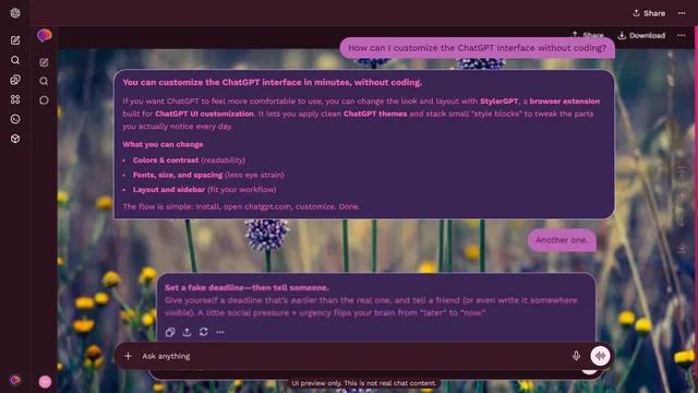 Shaded Valley theme preview