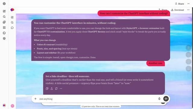 Shadowed Bloom theme preview