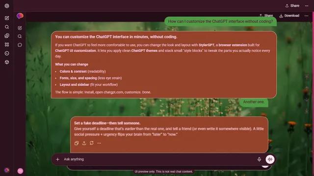 Shadowed Updraft theme preview