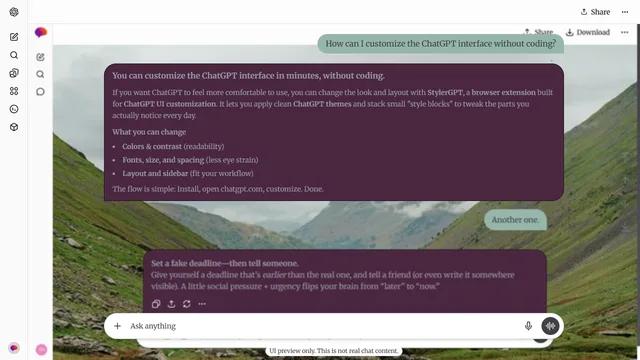 Silent Curl theme preview