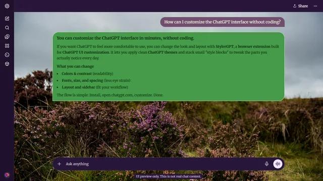 Silent Field theme preview