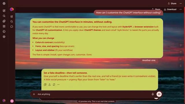 Silent Veil theme preview