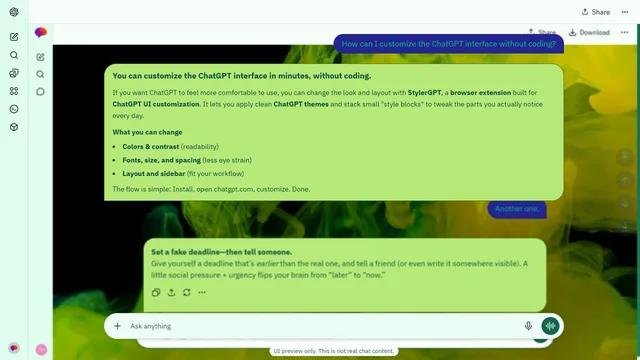 Soft Glade theme preview