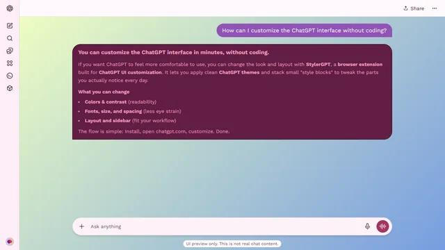 Stormy Tactile theme preview
