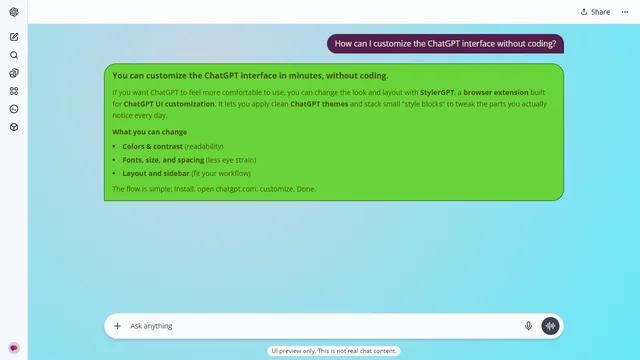 Whisper Flare theme preview