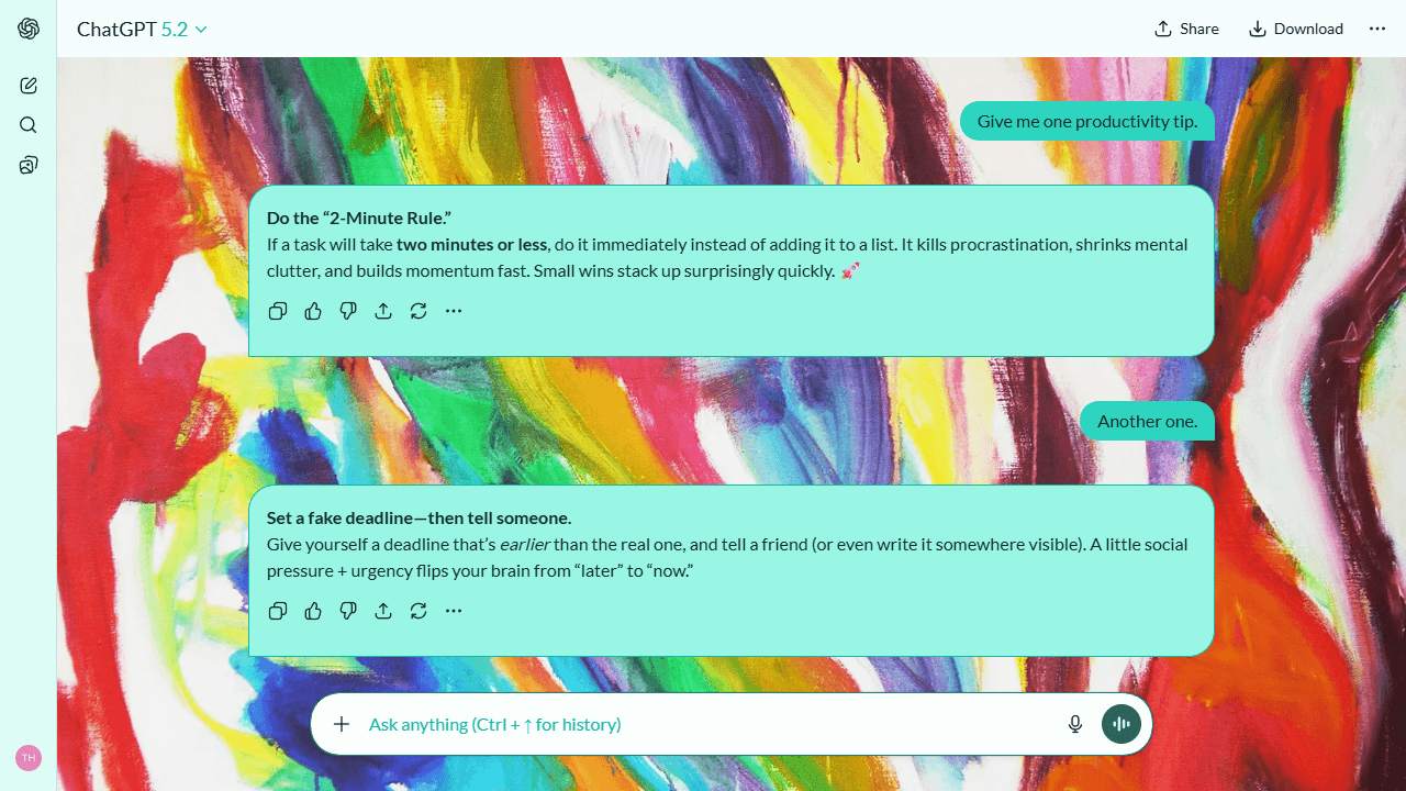 Rainlit Canvas theme preview