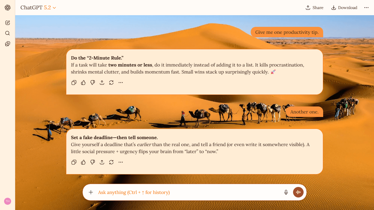 Serene Drift theme preview