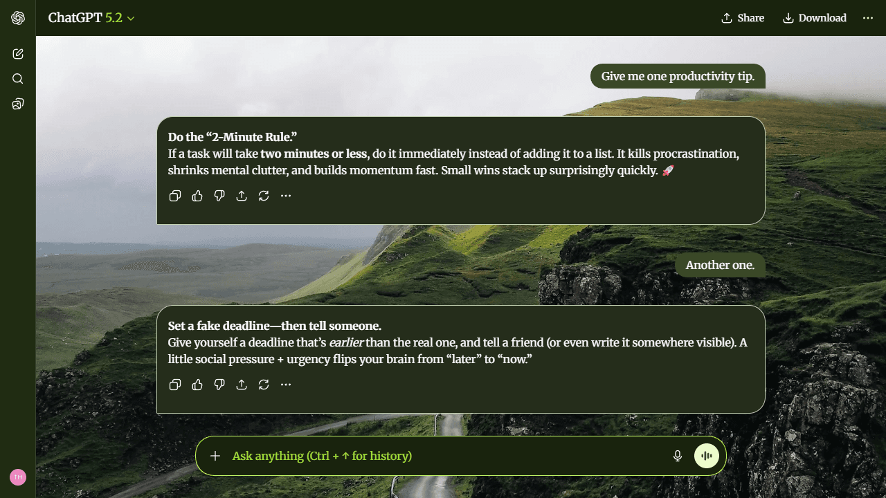 Serene Horizon theme preview