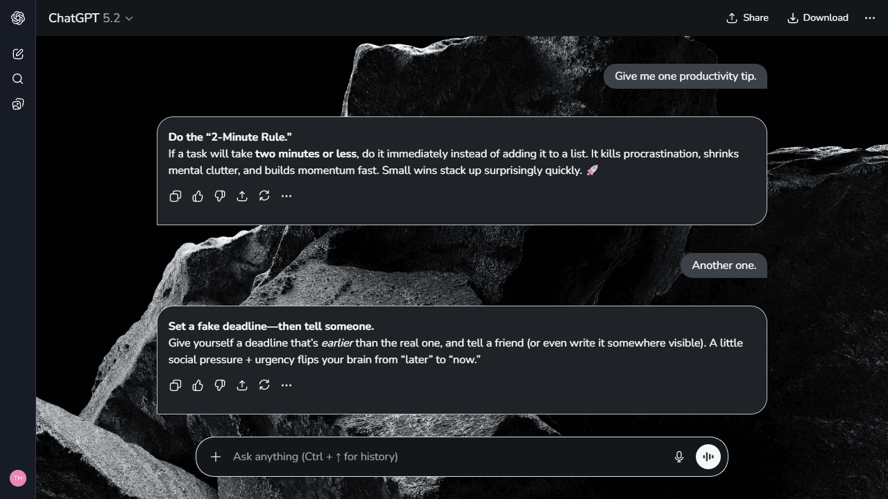 Serene Surface theme preview