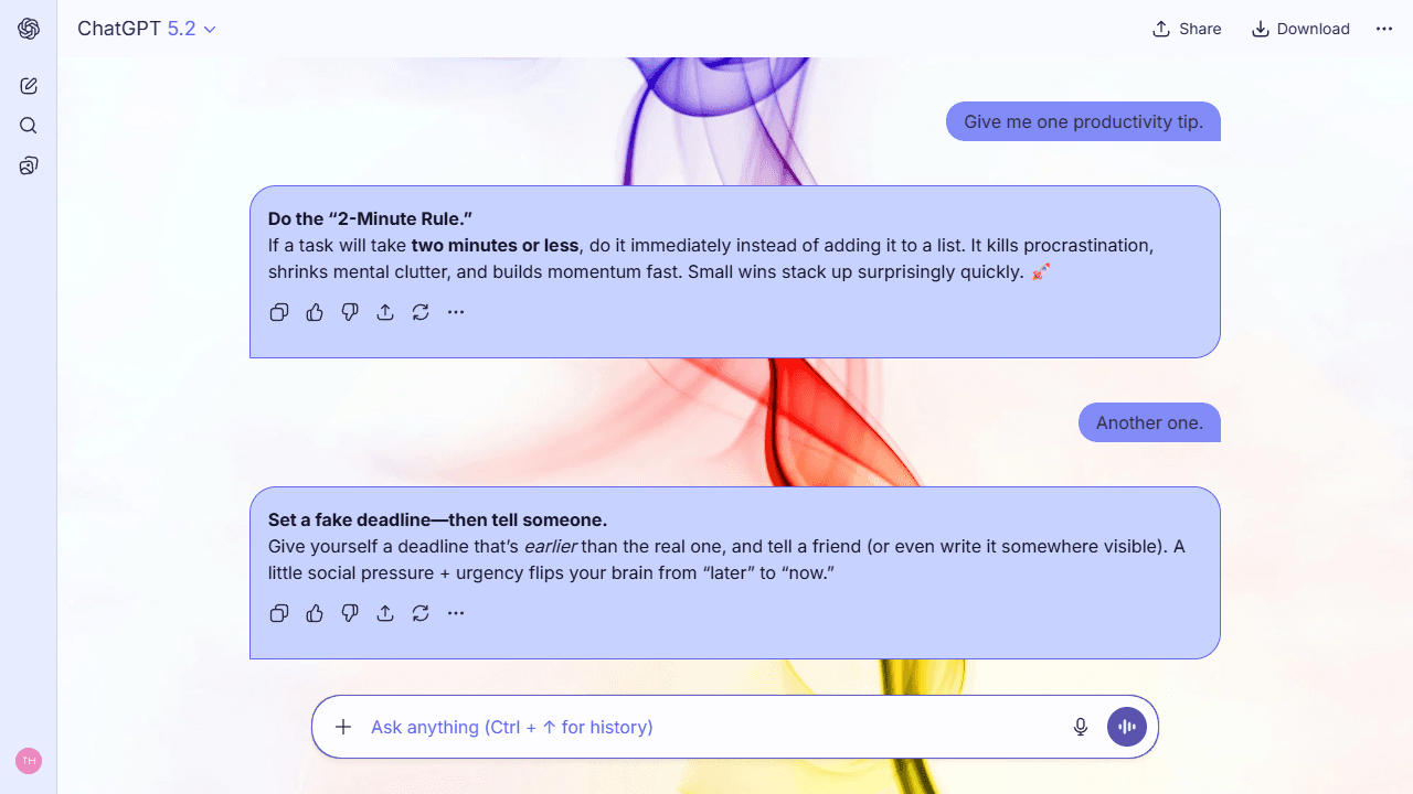 Serene Wisp theme preview