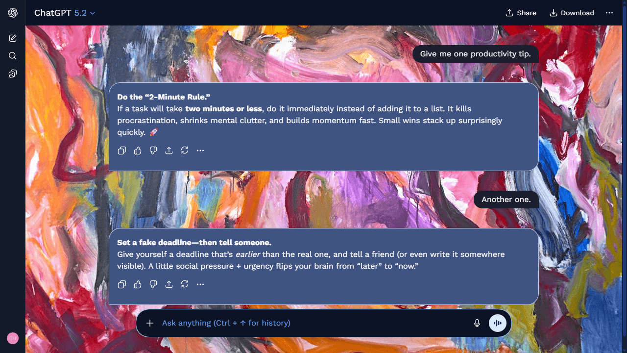 Shaded Canvas theme preview