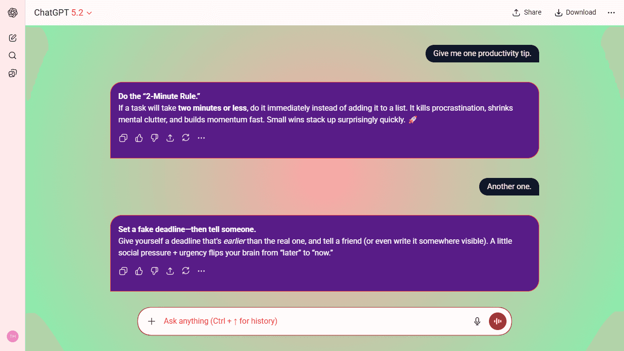 Signal Prism theme preview