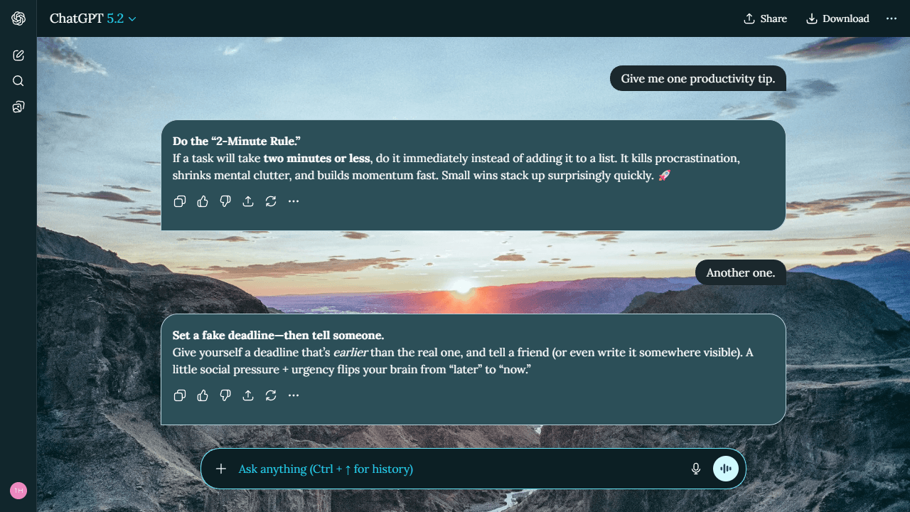 Soft Ridge theme preview