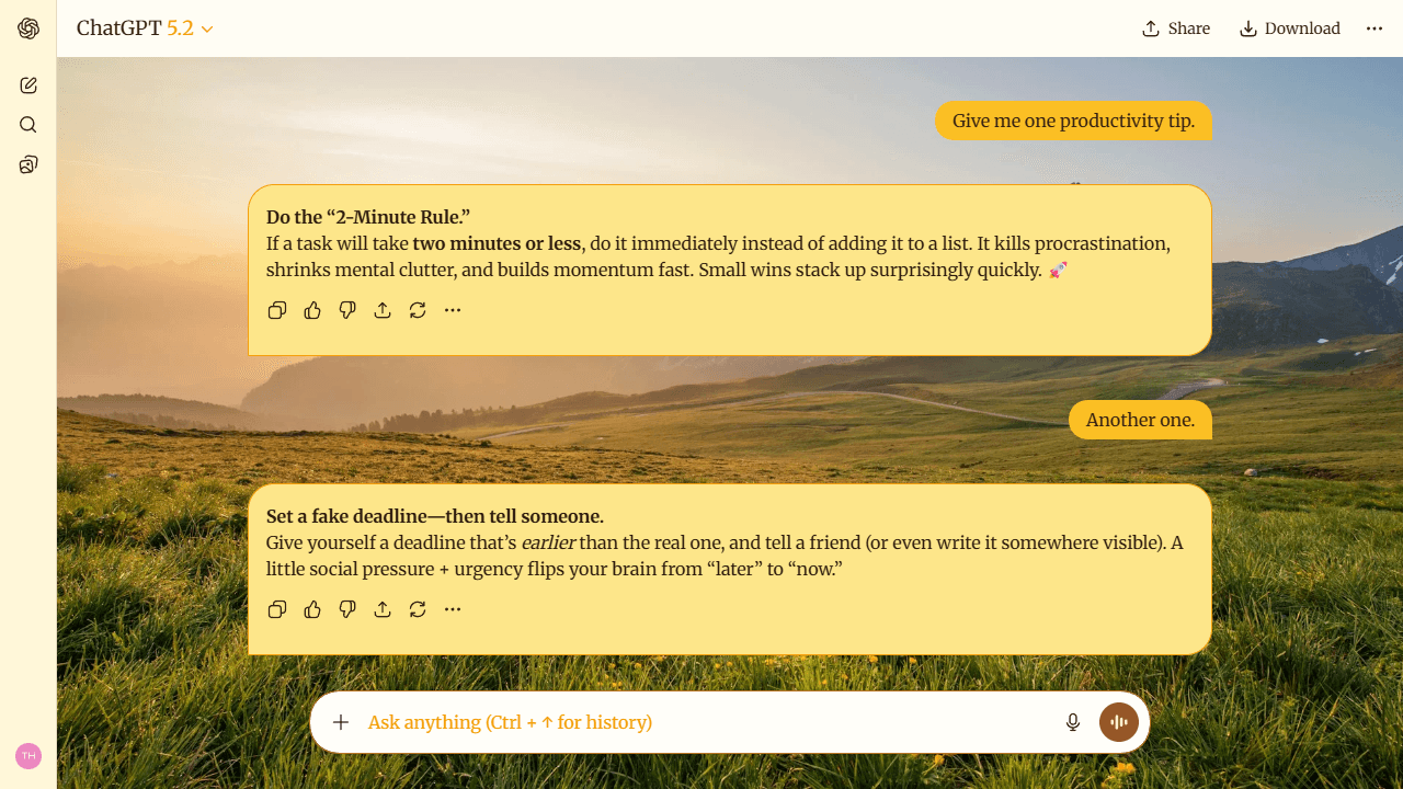 Soft Summit theme preview