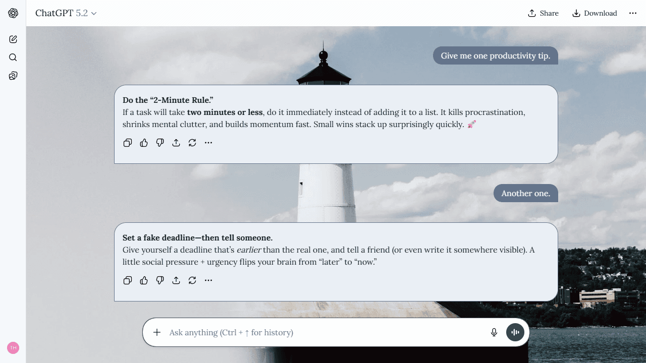 Soft Updraft theme preview
