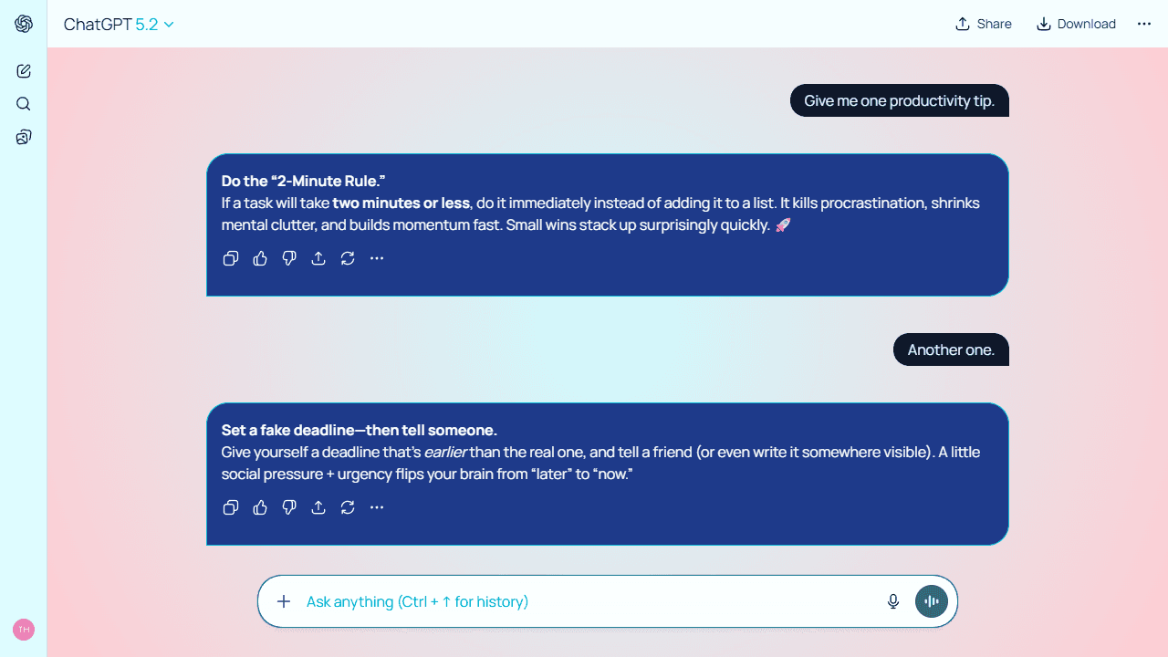 Vortex Spark theme preview