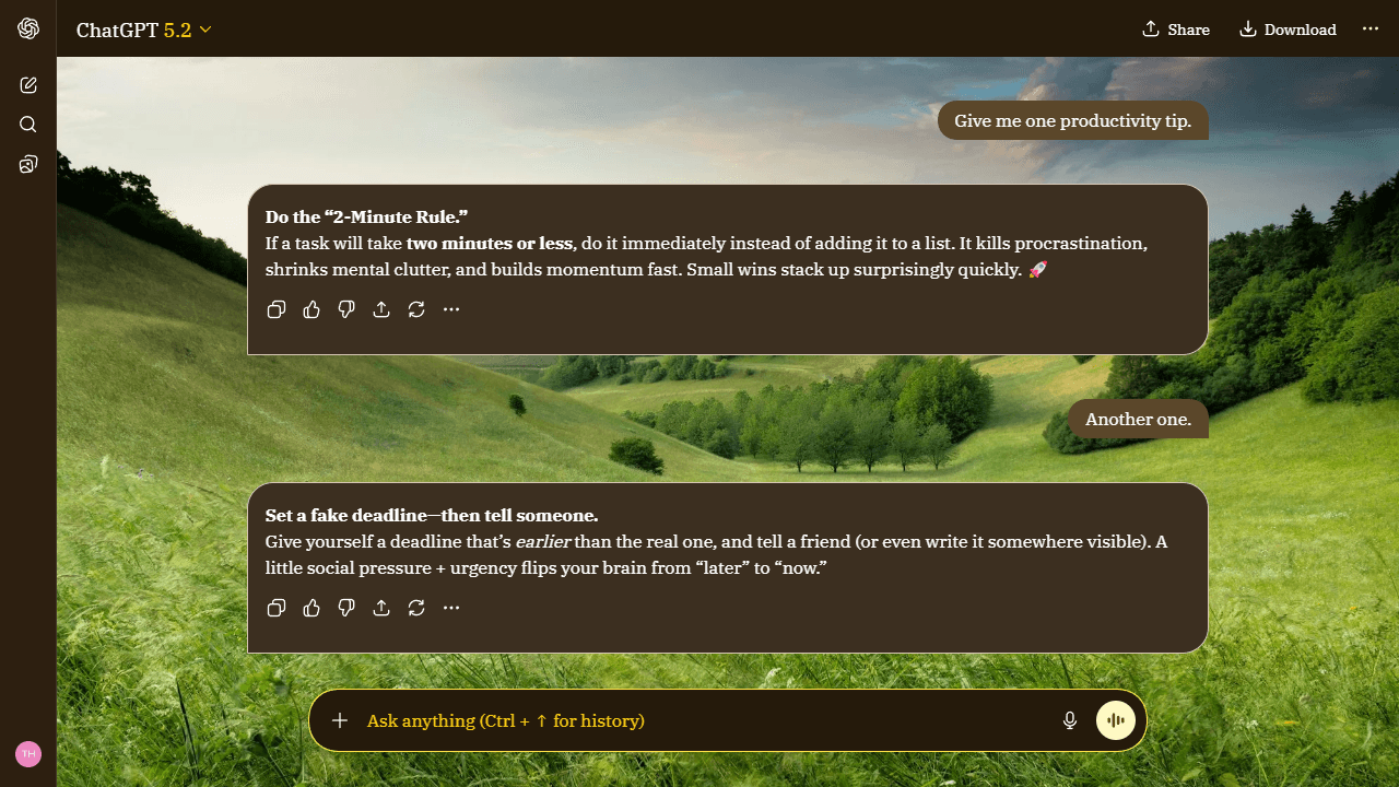 Wild Horizon theme preview