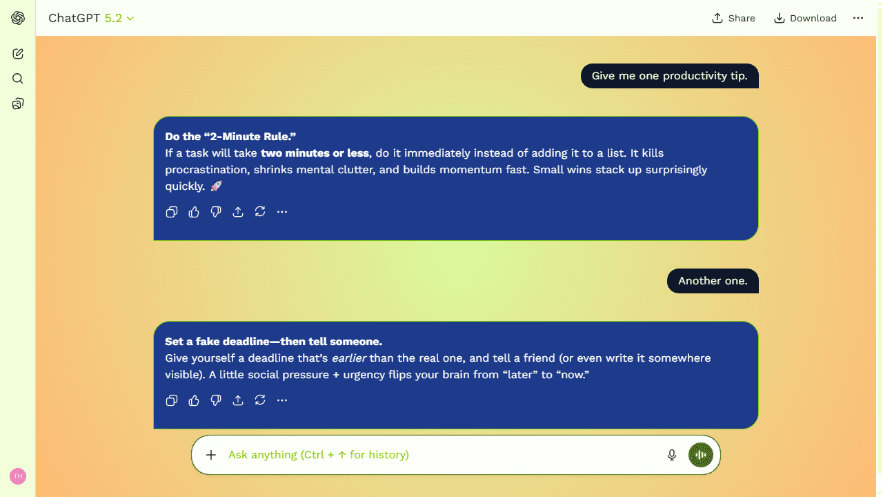 Wisp Burst theme preview