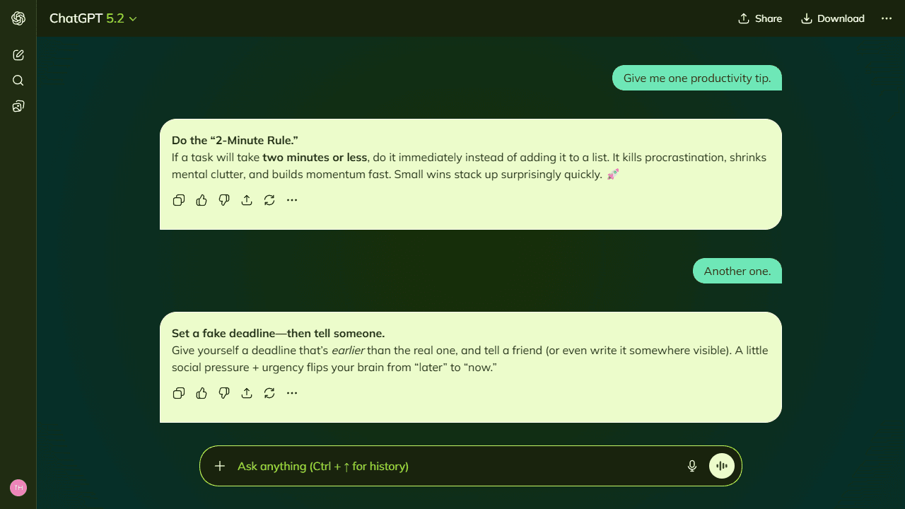 Wisp Prism theme preview